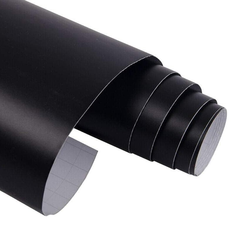 Adhesive Vinyl Roll, for All Cutting Machines, Outdoor Permanent Vinyl for Decoration, Car Decals, Scrapbooking, Signs (Matte Black, 2 Meter Width 60cm) by KaberTrade Sticker decal