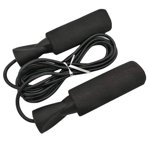 Skipping Rope, Professional Jump Rope with Comfortable Foam Handles and Ball Bearings for Super Speed - Adjustable Jump Rope for Cardio Workout Fitness Fat Burning for Men and Women - Multicolor