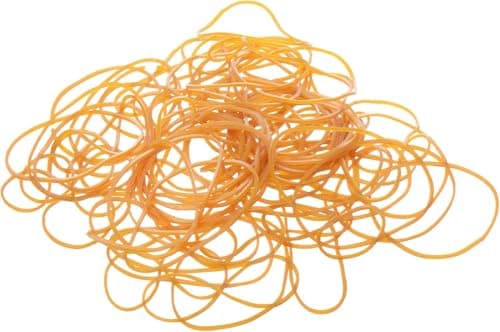 Generic. High Quality Rubber Band Pack 50g For Office, School and Bank Daily Use With Durable Material - Yellow Elastic band