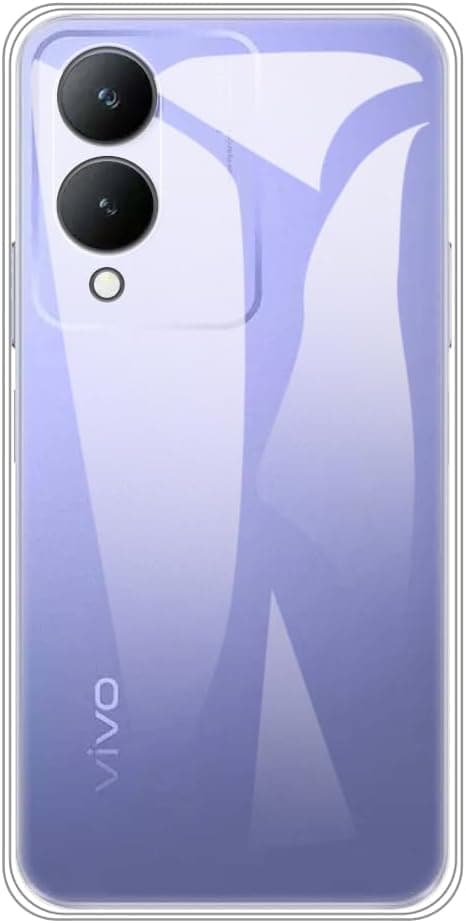 for Vivo Y17S 4G Ultra Case, Soft TPU Back Cover Shockproof Silicone Bumper Anti-Fingerprints Full-Body Protective Case Cover for Vivo Y17S 4G (6.56 Inch) (Transparent) Cellular phone case