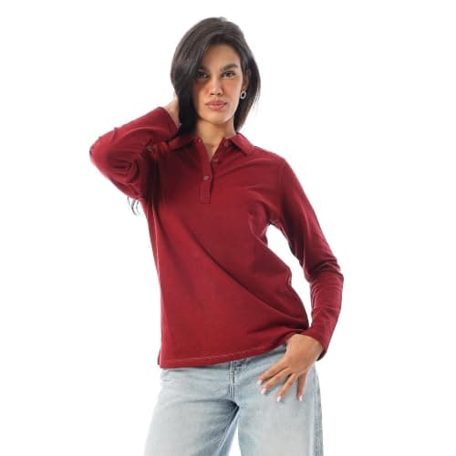 King Tout for Ready-Made Garments Womens Pique Patterned Polo Shirt (pack of 1)