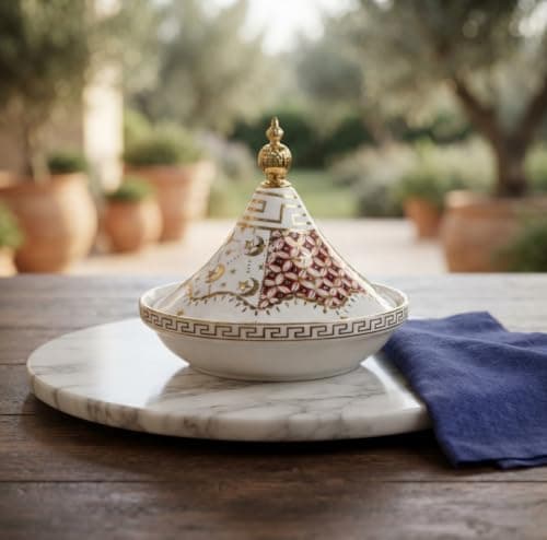 Marble Porcelain Mini Candy Dish with Pedestal Base for Chocolate Sweets