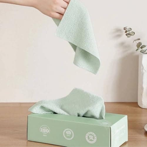 20 Pcs 20x20cm Cloth Kitchen Towels Reusable Kitchen Towels for Cleaning Surfaces and Dishes, Strong Absorbency, Long Lasting Durability for Easy Cleaning | From Generic Paper towel