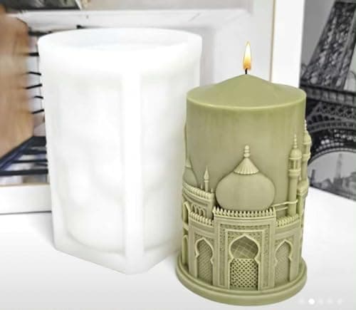 3D Mosque Candle Mold, Islamic Architectural Decorative Pillar Candle, Handmade Candle Mold Dome, Minaret, Home Decor Craft mold