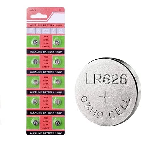 377, AG4 or LR626 Replacement SR626SW 1.5v Battery for Watches - Pack of 10 Batteries