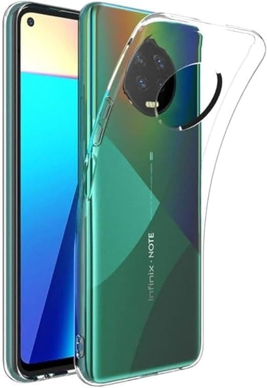 Clear TPU Case Cover,Ultra (Compatible with Infinix Note 7) Crystal Thin Transparent Protective Back Cover,Soft Flexible Silicone Case Cover Cellular phone case