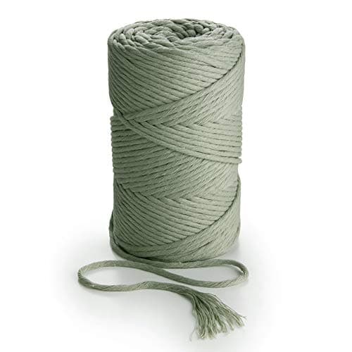 MB Cordas Macrame Cord 3 mm x 280 m Cotton Cord - 1 PLY Dyed Cotton Rope for Macrame Dream Catchers, Wall Hanging Feather, Plant Hanger and Gift Wrapping