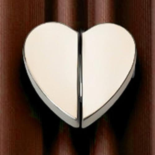 Magnetic Heart Curtain Clip Rustproof Light Blocking Buckle 23x25mm
