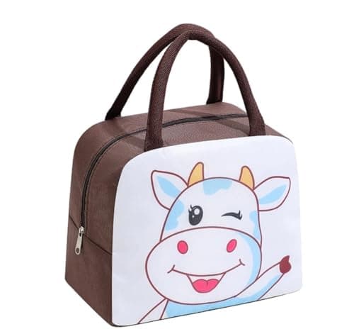 Portable Insulated Lunch Bag with Cute Bunny Design | Waterproof, Leak-Proof Thermal, Foldable Organiser, Beach & Travel Use, School & Picnic Meal holder