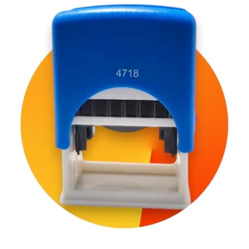 47x18mm Rectangular Self Inking Stamp for Office Use Automatic High Quality Rubber stamp