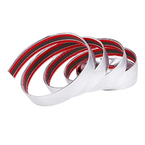 ALAVENTE Car Chrome Moulding Trim Strip Auto DIY Exterior Decoration PVC Tape for Window Bumper Grille Guard Protection (5m × 25mm, 16.4ft x 1")