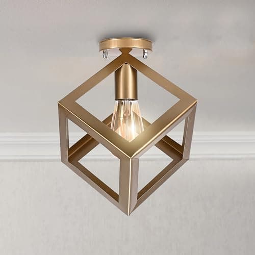 El Rawda RL-CB-019 Modern and Elegant High Quality Ceiling Lamp for Living Room or Bedroom - Gold Light fixture