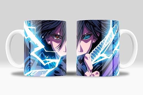 newseny Sasuke Mug - For Naruto Fans - Manga Gift Mug - Mug Gift Anime Naruto | Ceramic 355ml Drinking cup