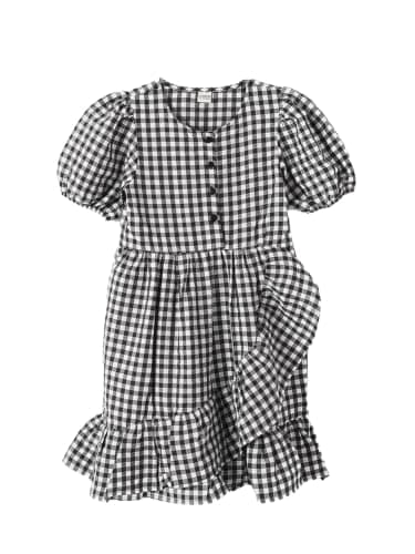 LC WAIKIKI Girl Crew Neck Patterned Short Sleeve Girls' Dress