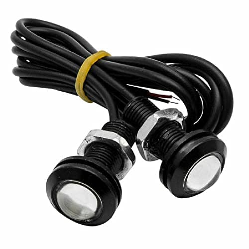 Riloer 1 Pair 12V 9W Eagle Eye Lights Round Daytime Running Lights DRL Car Fog Day Driving Lamps Auto part