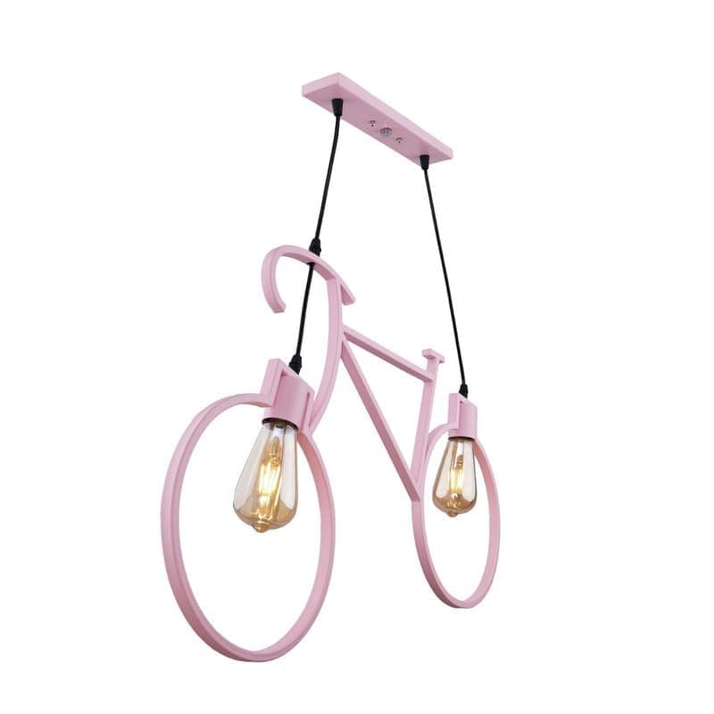 Generic Pendant Light 2 Bulb Without Bulbs 80 * 50 * 80 cm Pink