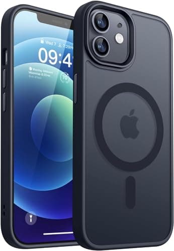 Magnetic Compatible with iPhone 12 Pro Max 6.7 inch Case [Compatible with Magsafe] [Translucent Matte] Slim Thin Shockproof Protective Bumper Phone Case Cover (iPhone 12 Pro Max) Cellular phone case