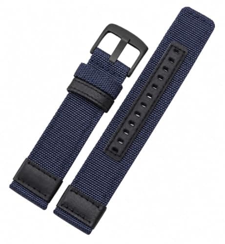 leather band for Huawei watch gt 22mm and Samsung Galaxy Watch 46mm/Gear S3 frontier/Xiaomi Huami Amazfit GTR47mm and Stratos 2 22mm blue color