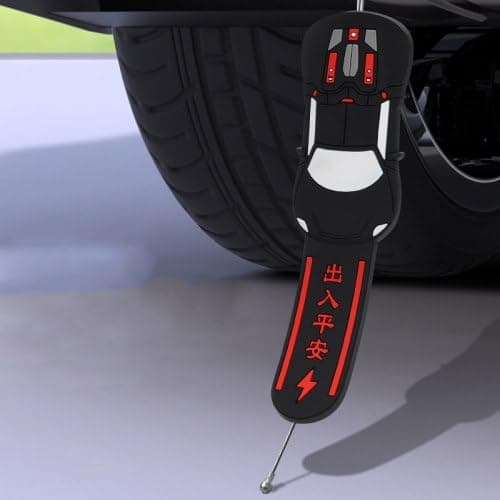 3D Sports Car Static Discharge Tool with Flexible Rear Bumper and Chinese Writing for Protection and Safety Auto accessory