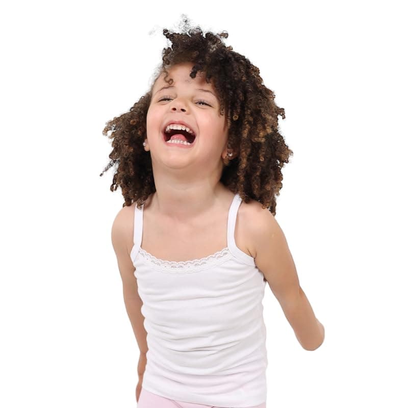 Cotton Zone Girl's protal under shirt with lace on bust, white in color, made from 100% premium cotton fabric-3-14 yrs WHITE size