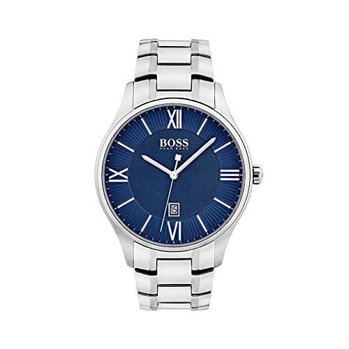 hugo boss Governor Men's Blue Dial Stainless Steel Band Watch - 1513487