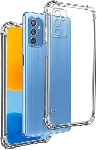 ELMO3EZZ Anti-Shock Gel Case for Samsung Galaxy M52 5G, Ultra-Thin 0.33 mm, Reinforced Corners, Thermoplastic Polyurethane Silicone, High Strength and Flexibility Cellular phone case