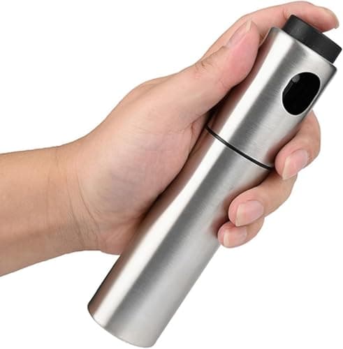 100ml Stainless Steel Oil Sprayer for Cooking and Grilling Fine and Healthy Spray Reduce Oil Use Perfect for Diet and Modern Kitchen | From Generic Bottle
