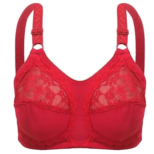 Lasso Womens Super Support Bra Cup D With Lace Bra