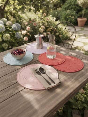 Heat Resistant Silicone Pot Mat for Kitchen Tables Hot Pan Trivet Pad