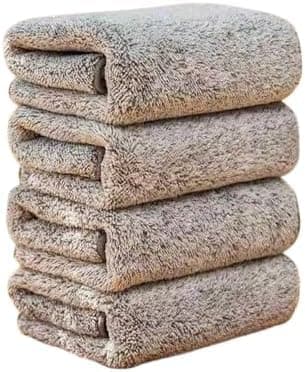 High Quality Grey Microfiber Towel Set 10 Pieces Size 25x25cm for Cleaning and Polishing Super ar