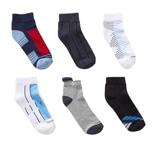Cottonil Pack of 6 Half Towel Cotton Socket Socks for Men
