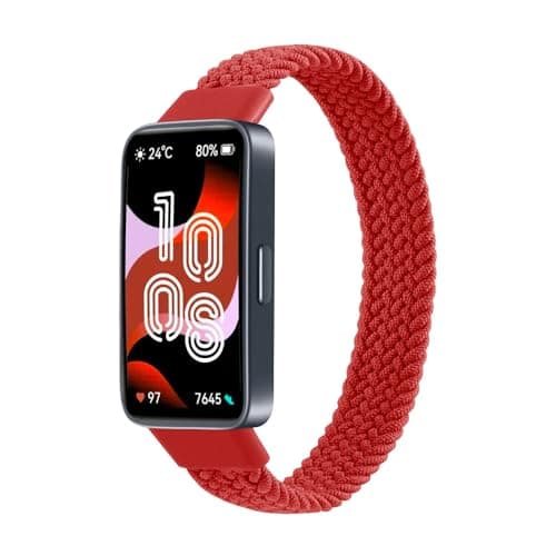 Braided Strap Compatible with for Huawei Band 9/8 Replacement Belt Watchband, Woven Nylon Elastic Huawei Band 8/9 Large Size Cellular phone case