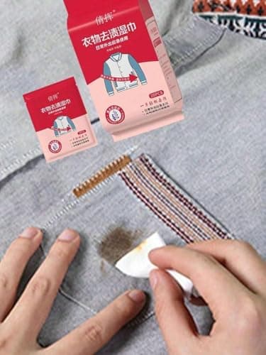 Circle M Effective Clothing Cleaning Wipes: Safe Stain Remover for All Fabrics – White Laundry detergent