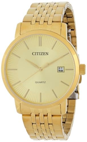 Citizen dz0042-55p gold tone stainless steel analog quartz men's classic watch
