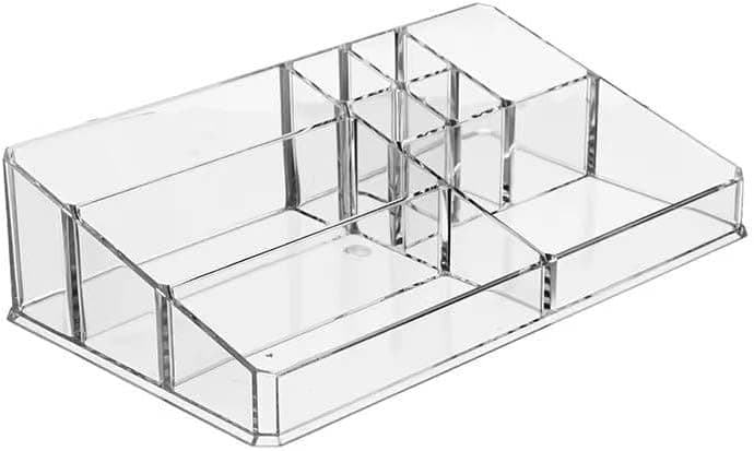 Multi-Compartment Acrylic Makeup Organizer with Different Sizes – Cosmetic Organizer to Arrange Makeup in One Place – Suitable for Dresser and Daily Tool Organization - AM