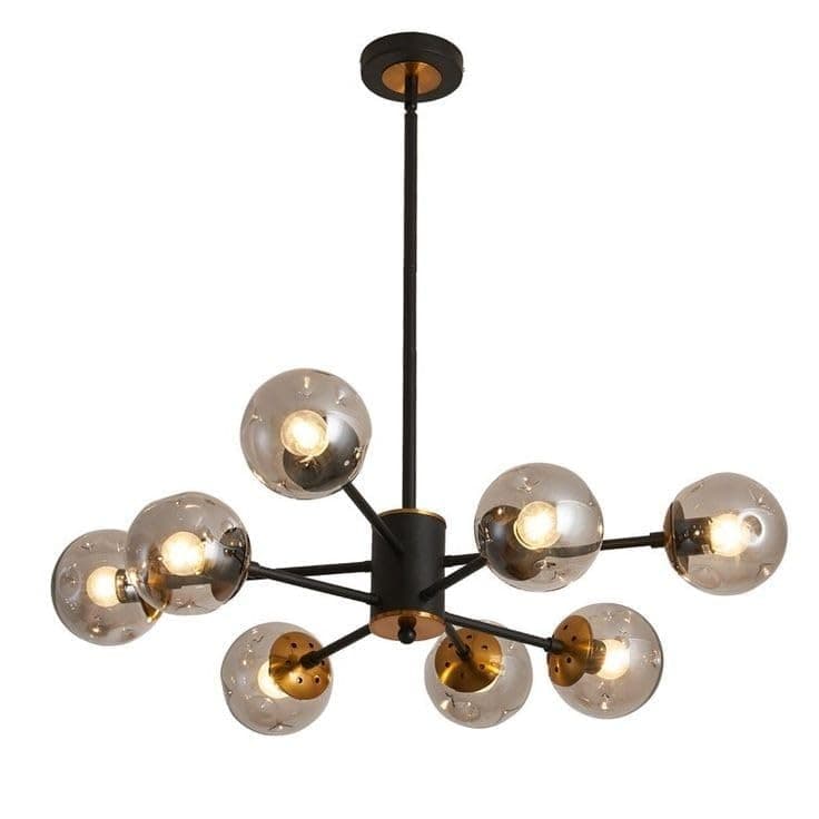 Generic Pendant Light 8 Bulb Without Bulbs 30 * 60 * 30 cm Black EGL$P210