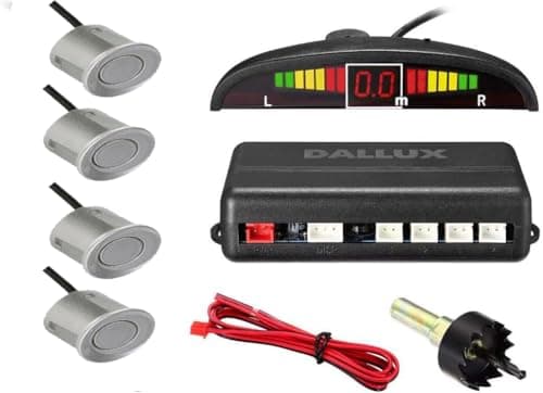 Car Parking Sensor, Sensor Park, Auto Car Rear Reversing System with Sound Warning Waterproof Suitable for All Cars - (Silver) - Kaber Egypt 2020 Electronic sensor
