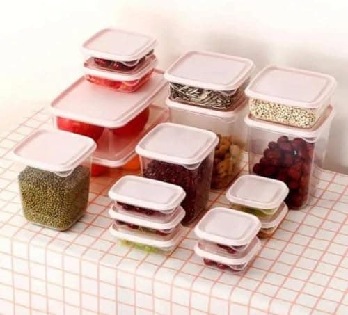 18Pcs Plastic Food Storage Container Set Airtight Lids Microwave Safe Box