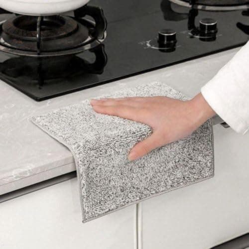 Cleaning Cloths, 10 Pieces, 25 x 25 cm, Quick Drying, Water Absorbent, Soft | 10 Pieces In 25 x 25 cm Size, Soft Quick Drying Cloths For Kitchen, Bathroom, Glass, Car, Home Cleaning And Daily Use At Home Towel