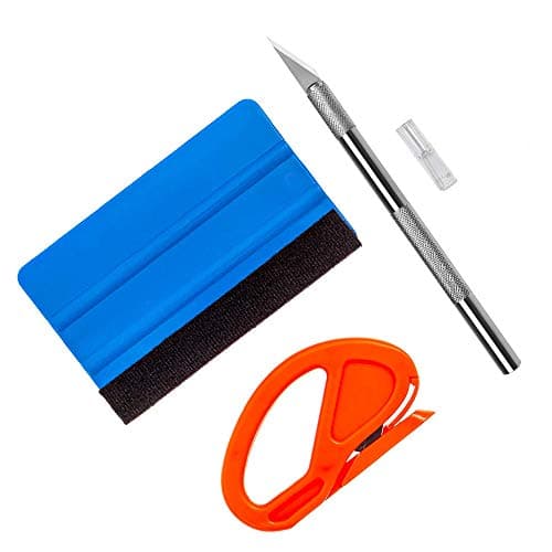Ewrap Vinyl Wrap Install Tool Window Film Tint Application Kit Craft Tool Wallpaper Tool with Vinyl Squeegee, Vinyl T Tool for Film Vinyl Wrapping, Craft Works, Window Tinting