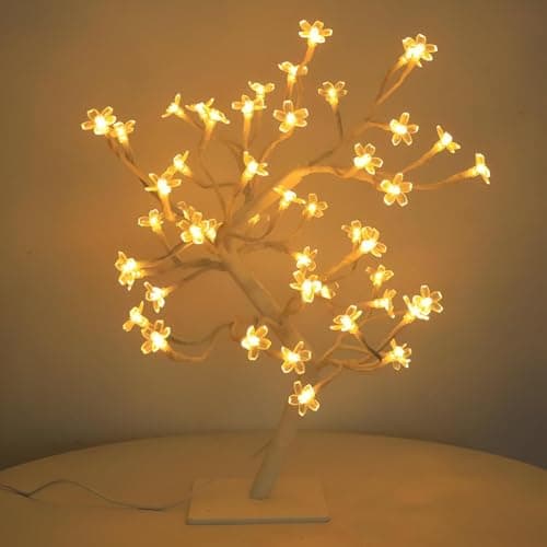 Decorative LED Tree - Artistic and Delicate Interior Accent, 40 cm Length, Electric Powered, for Fans of Subtle and Stylish Home Decorations Lamp