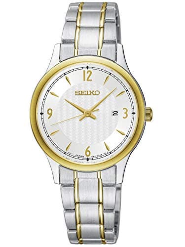 Seiko Quartz Stainless Steel Band Analog Watch for Women silver Dial SXDG94P1