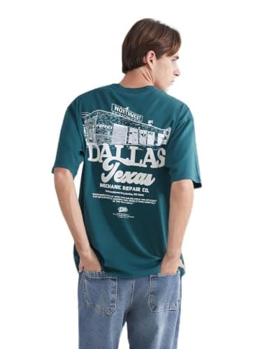 LC WAIKIKI Crew Neck Printed Jersey Men's T-Shirt