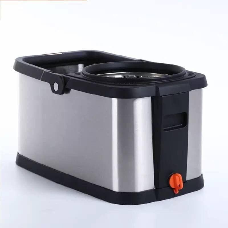 Rustproof Metal Bucket – All-Metal Rustproof Bucket for Everyday Use – Versatile for Home, Cleaning and Holding Items - AM