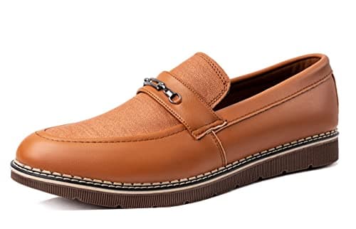 Romba Men's Classic Leather Slip On Shoes