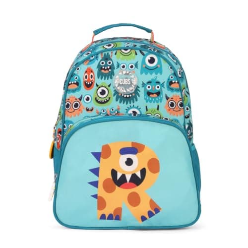 Cubs Mint Green Monsters Letter R Pre-School Backpack 20L