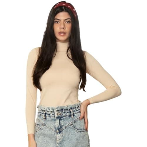 Comodo Womens Long Sleeves Tank Top With High Neck Underwear (pack of 1)