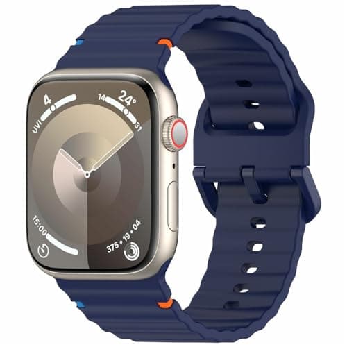 Sports Straps for Apple Watch Ultra/3/2 Strap 42mm 41mm 40mm 38mm iWatch Straps for Men Women,Waterproof Soft Silicone Band for Apple Watch Series 11 10 9 8 7 6 5 4 3 SE 3/2nd