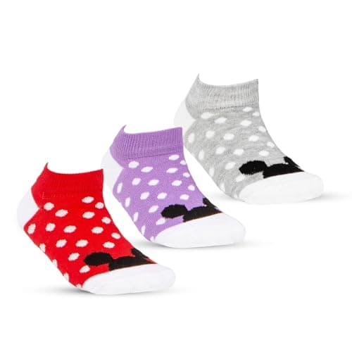 STITCH Unisex Kids Pack of 3 Lycra Ankle Printed Socks