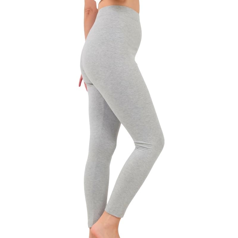 Cotton Zone Premium Organic Cotton women high-waisted long leggings size Pants